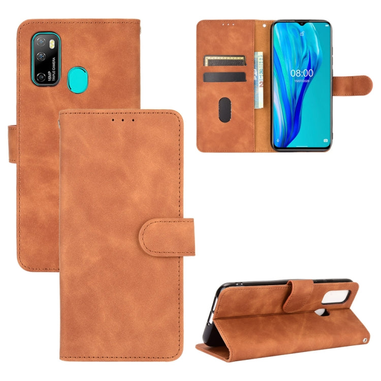 Für Ulefone Note 9P Vollfarbiges Hautgefühl Magnetische Schnalle Horizontale Flip-Kalb-Textur PU-Ledertasche mit Halter & Kartenfächern & Brieftasche (Braun) | #Elektroniktrade.ch#