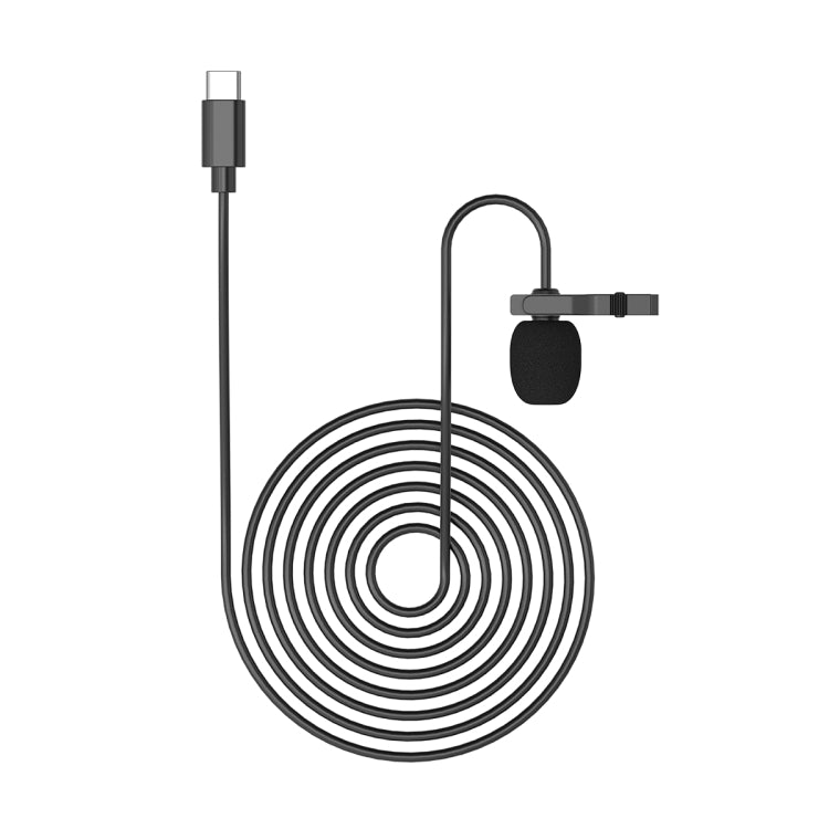 MY2-C Typ-C-Schnittstelle Live-Übertragung Interview Mobiltelefon Einzelclip Lavalier-Mikrofon, Länge: 1,5 m | #Elektroniktrade.ch#