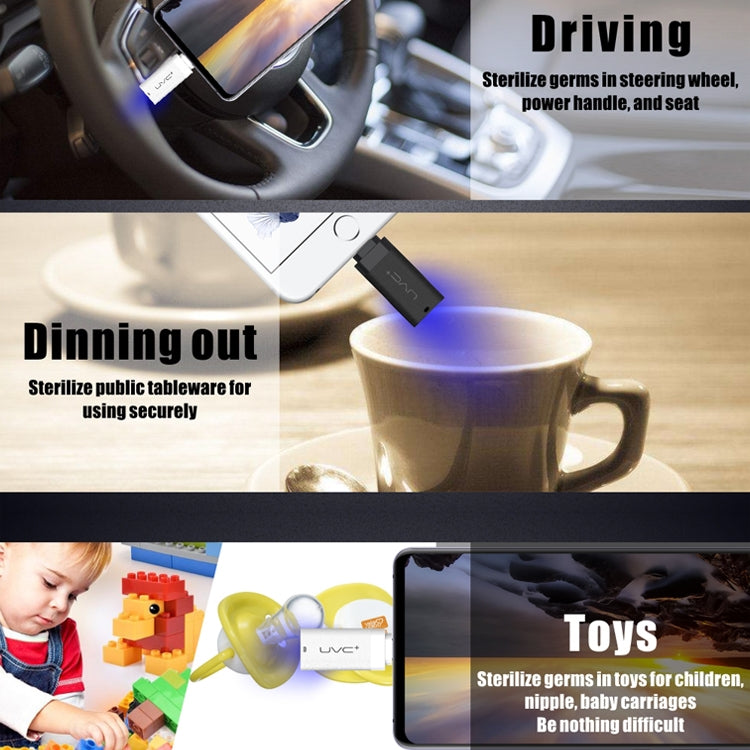 Portabler Smartphone UV-Desinfektion Adapter/Keim Töter für iPhone & Android