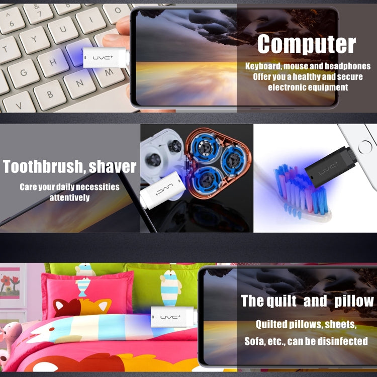 Portabler Smartphone UV-Desinfektion Adapter/Keim Töter für iPhone & Android