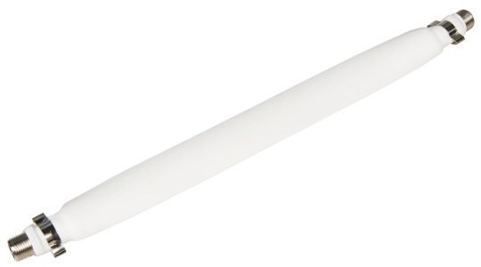 Fensterdurchführung für Sat-Kabel mit 2 F-Anschlüssen, flexibel, 20cm, weiß | #Elektroniktrade.ch#