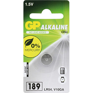 GP LR 54 Alkaline Knopfzelle, 189