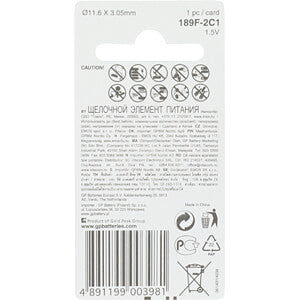 GP LR 54 Alkaline Knopfzelle, 189