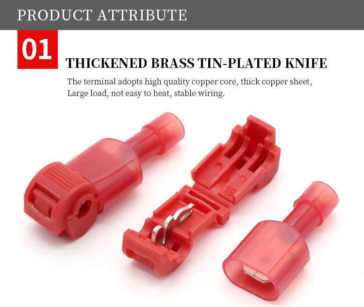 T Form Schnell Splice Elektrischer Draht Anschlüsse Crimp