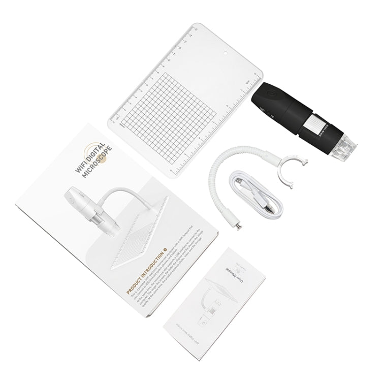 50-1000X Einstellbares Smart Wifi USB Digitalmikroskop (schwarz)