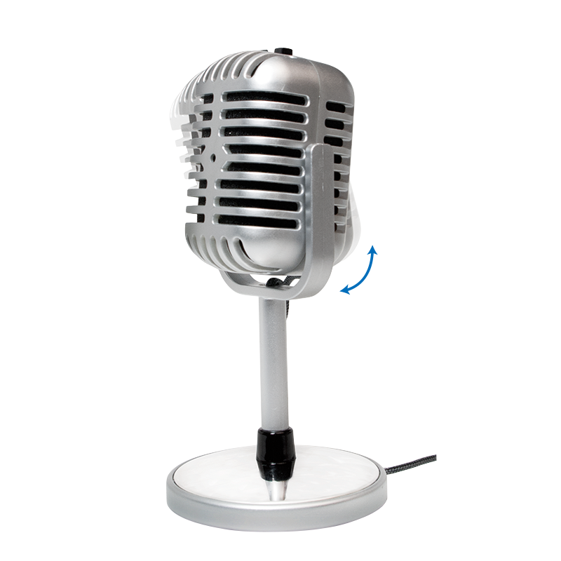 Mikrofon im Retro Style 3,5mm Klinke Desktop Mikrofon | #Elektroniktrade.ch#