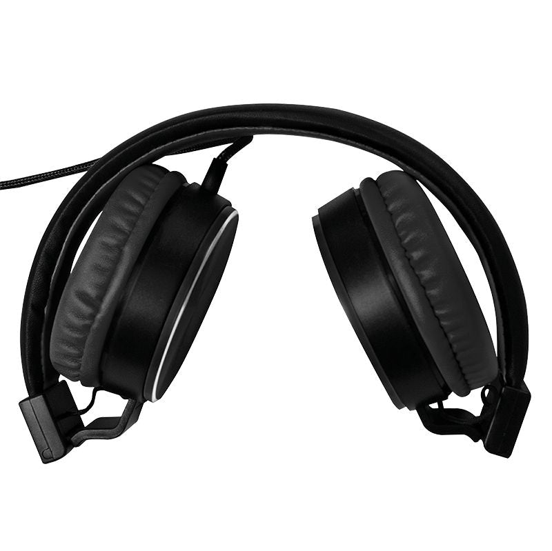 LogiLink Faltbarer Stereo Kopfhörer, schwarz