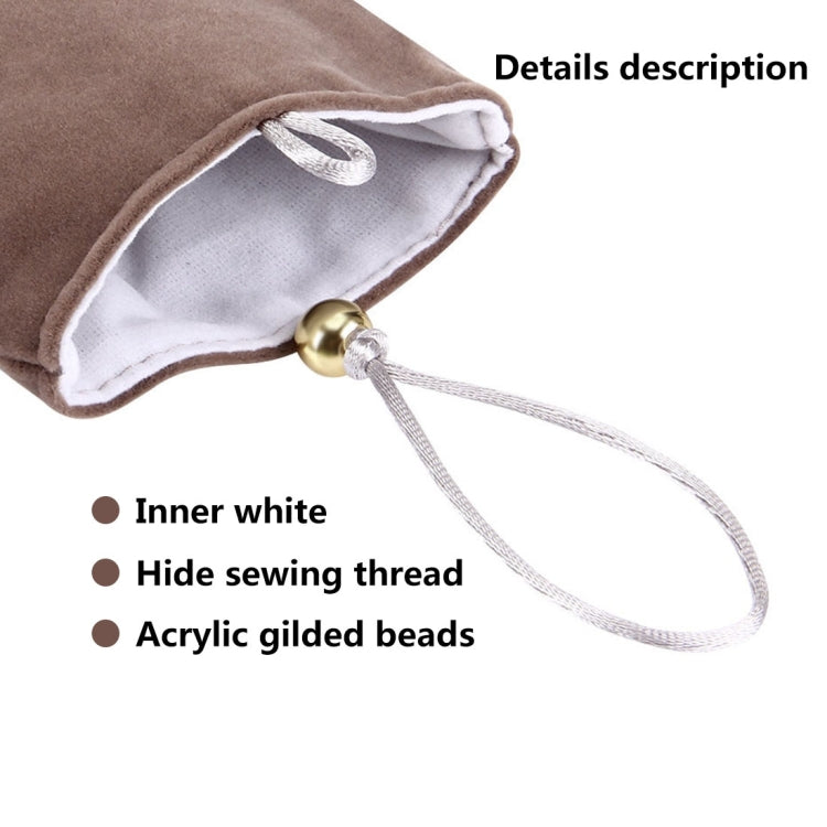 HAWEEL Soft Flannel Pouch Bag mit Pearl Button für bis zu 5,5 Zoll Bildschirmtelefon, Größe: 18,5 cm x 9 cm (grau) | #Elektroniktrade.ch#