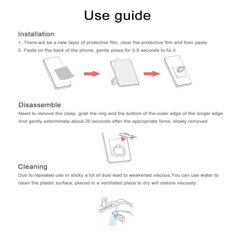 360 Grad Rotationsring Telefonhalter (Gold)