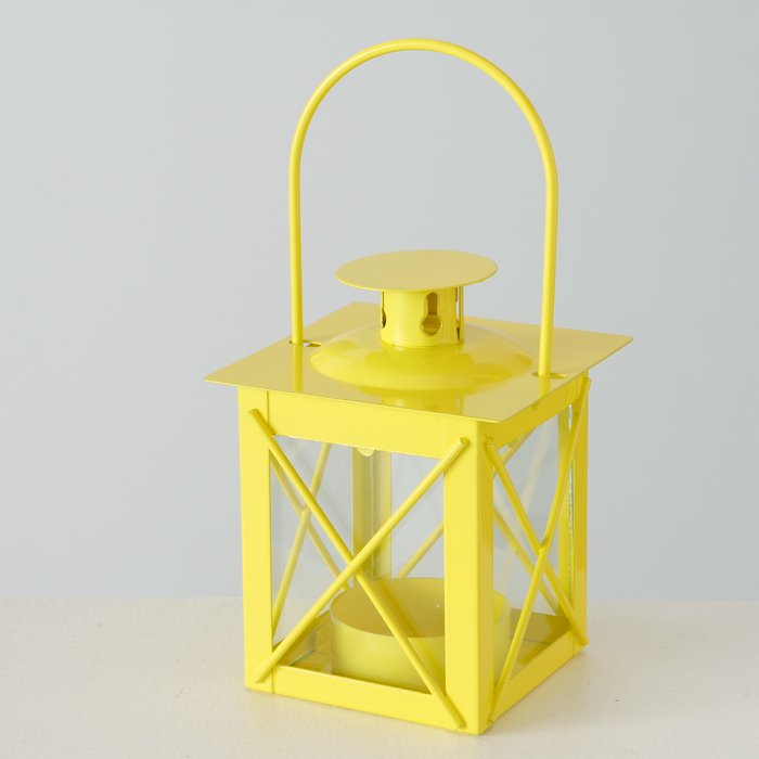 Laterne Farol, ideal für ein Teelicht - Farbe Gelb