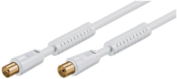 VALUE Antennenkabel 1.5m Gold Stecker | #Elektroniktrade.ch#