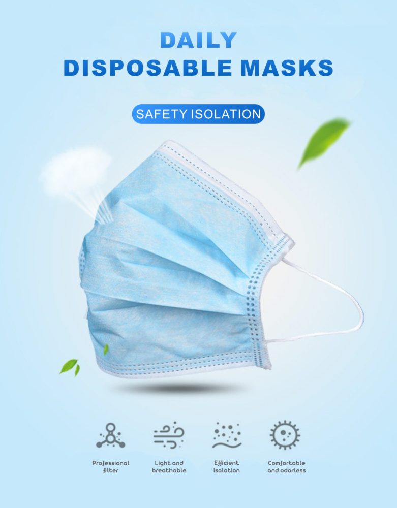 50er Pack Einweg Maske Mundschutz | #Elektroniktrade.ch#