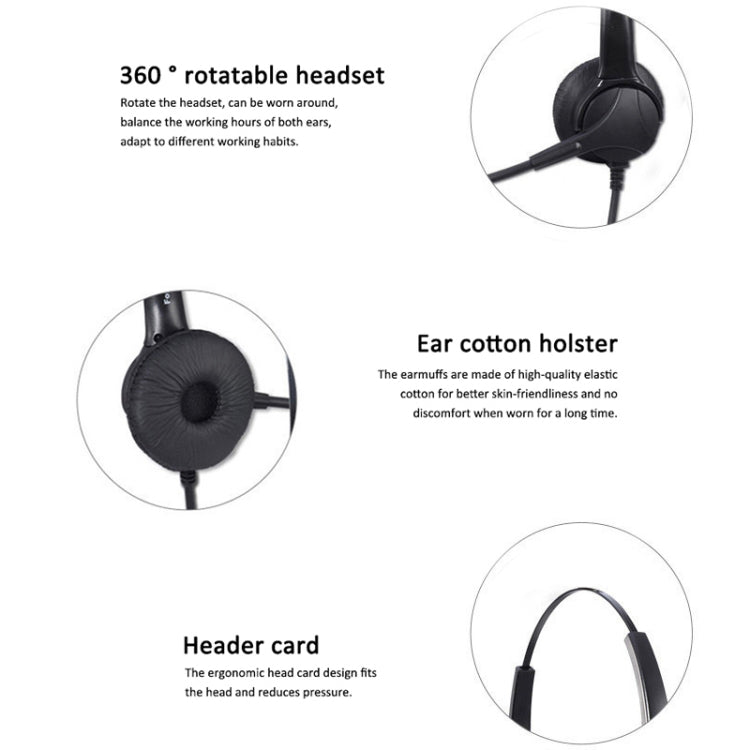 USB Headset 101U mit drehbarem 300-Grad-Mikrofon