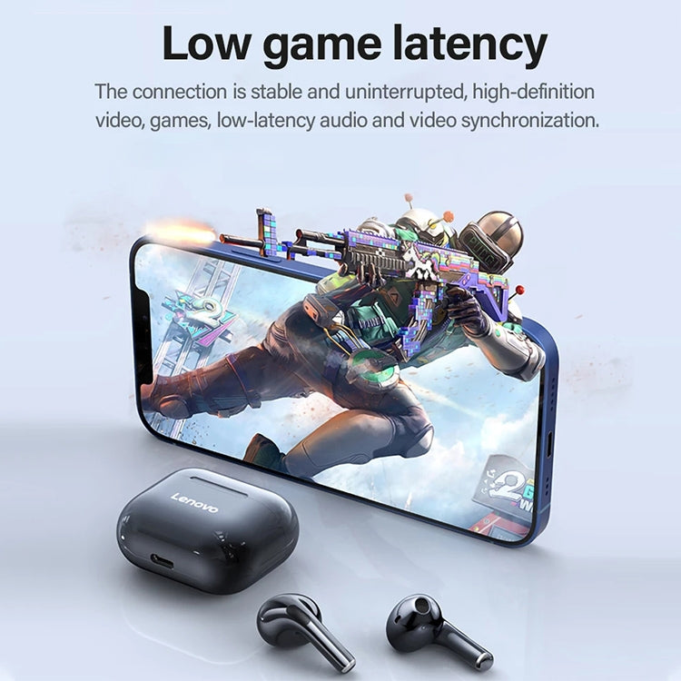 Lenovo LivePods LP40 TWS IPX4 Wasserdichter Bluetooth-Kopfhörer mit Ladebox