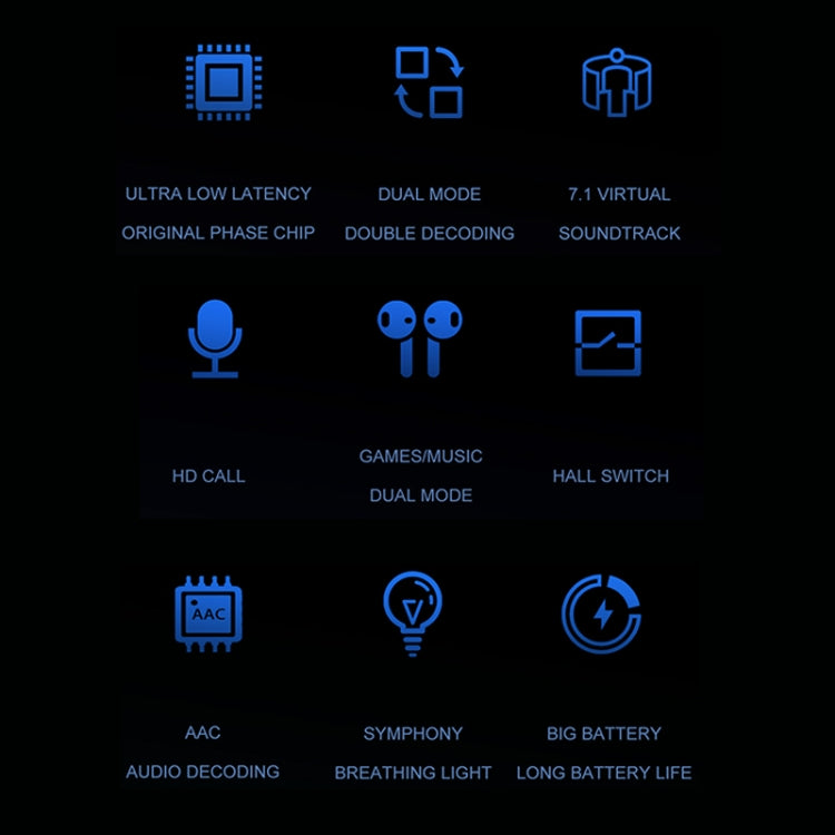 Lenovo HQ08 Intelligente Geräuschminderung Touch Gaming Bluetooth-Kopfhörer mit Ladebox