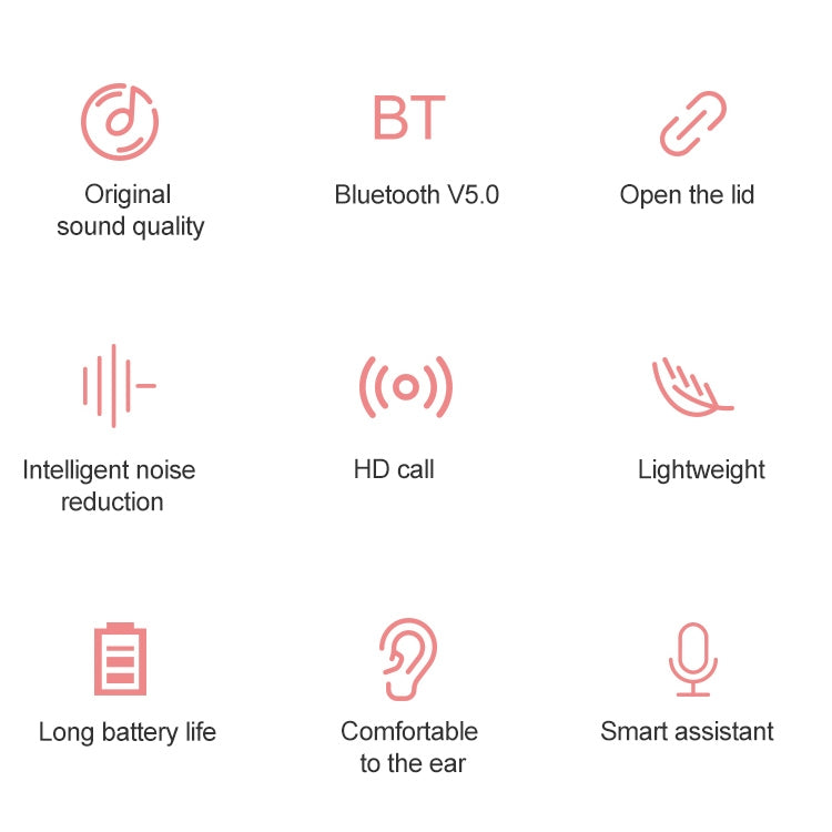Lenovo X9 Bluetooth 5.0 Drahtloser binauraler Bluetooth-Kopfhörer mit Ladebox (weiß) | #Elektroniktrade.ch#