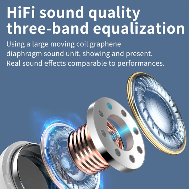 L12 Bluetooth 5.0 TWS Touch Digitalanzeige Drahtloser Bluetooth-Kopfhörer mit Ladebox (weiß) | #Elektroniktrade.ch#