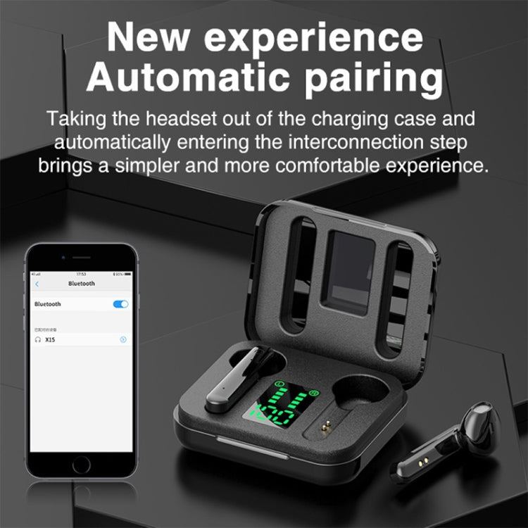 L12 Bluetooth 5.0 TWS Touch Digitalanzeige Drahtloser Bluetooth-Kopfhörer mit Ladebox (weiß) | #Elektroniktrade.ch#