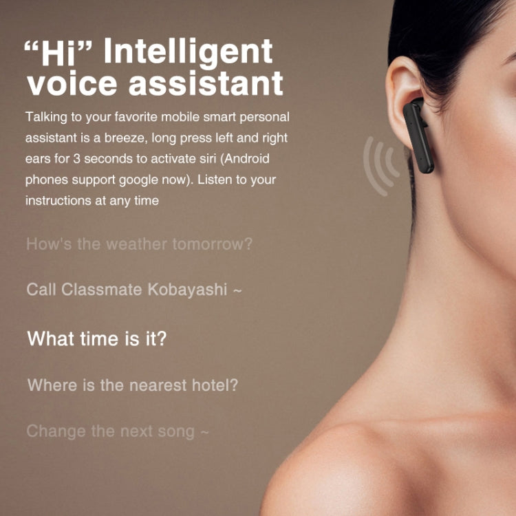 L12 Bluetooth 5.0 TWS Touch Digitalanzeige Drahtloser Bluetooth-Kopfhörer mit Ladebox (weiß) | #Elektroniktrade.ch#