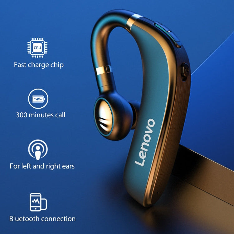 Lenovo HX106 Einseitiger Bluetooth 5.0 Drehbarer drahtloser Bluetooth-Ohrhörer mit Ohrbefestigung | #Elektroniktrade.ch#