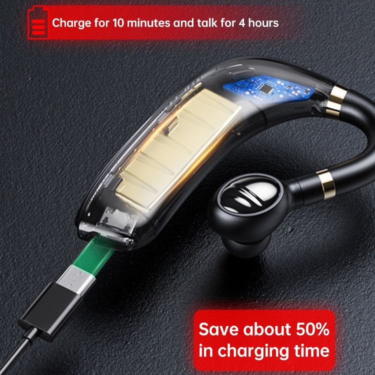 Lenovo HX106 Einseitiger Bluetooth 5.0 Drehbarer drahtloser Bluetooth-Ohrhörer mit Ohrbefestigung | #Elektroniktrade.ch#