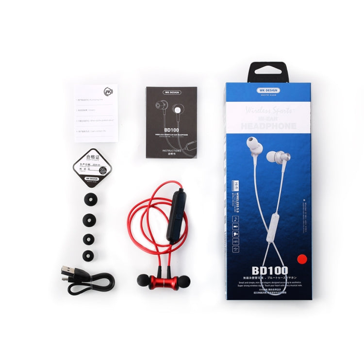 WK BD100 In-Ear Sweat Proof Sporty Bilateral Tws Bluetooth 5.0 Kopfhörer (schwarz)