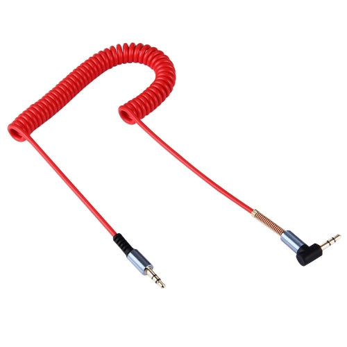 3,5 mm Klinkenstecker Stecker Stereo Audio AUX Einziehbares Spiralkabel 1.6 M | #Elektroniktrade.ch#