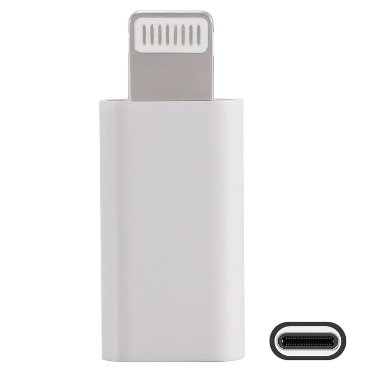 Mini ABS USB-C / Type-C 3.1 auf 8 Pin Port Connector Adapter (Weiß)
