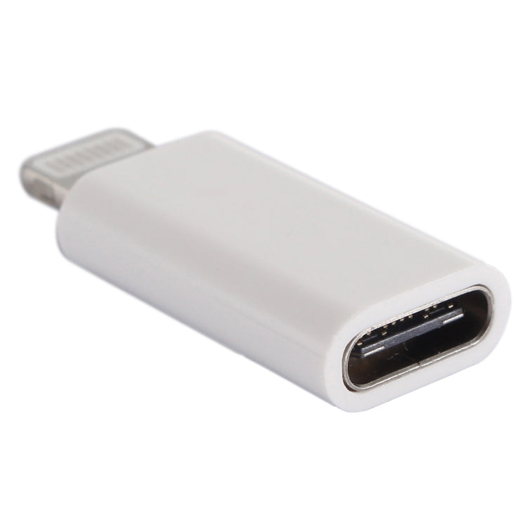 Mini ABS USB-C / Type-C 3.1 auf 8 Pin Port Connector Adapter (Weiß)