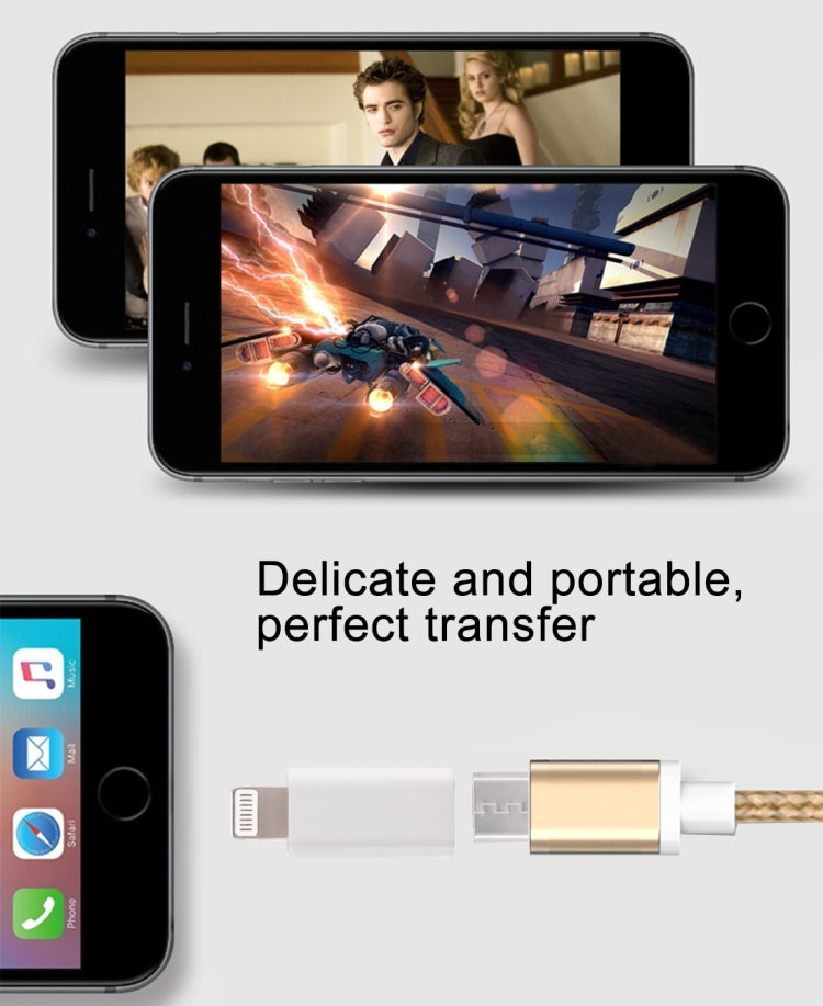 Mini ABS USB-C / Type-C 3.1 auf 8 Pin Port Connector Adapter (Weiß)