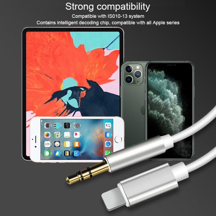 8-poliges AUX-Audioadapterkabel mit 3,5 mm Länge, Länge: 1 m (weiß)