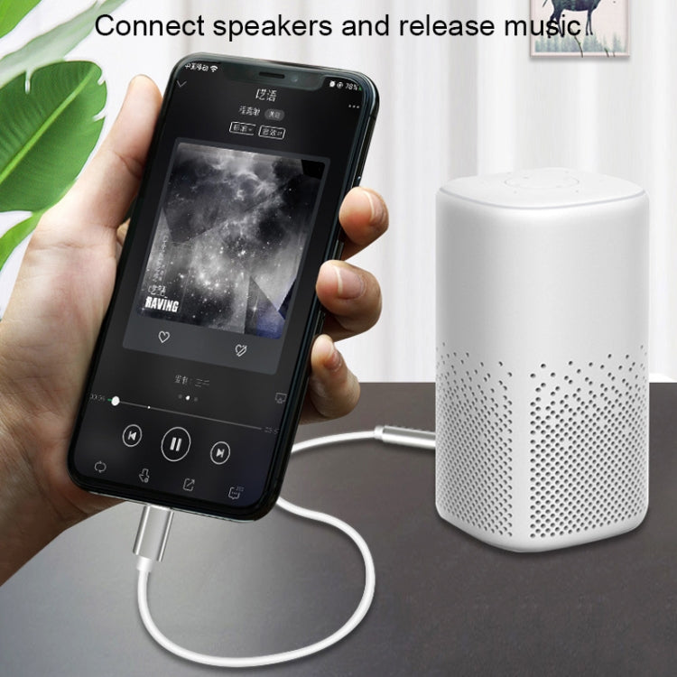 8-poliges AUX-Audioadapterkabel mit 3,5 mm Länge, Länge: 1 m (weiß)