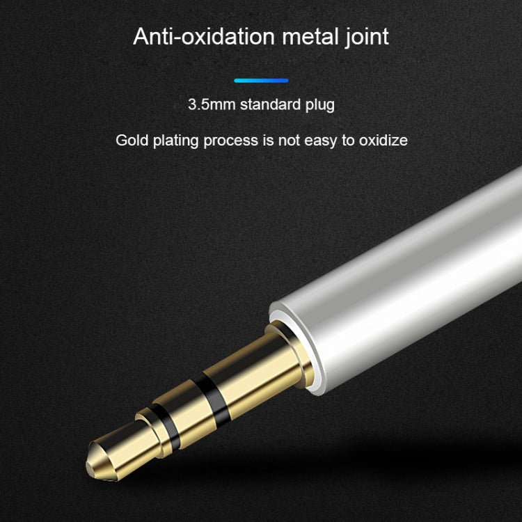 8-poliges AUX-Audioadapterkabel mit 3,5 mm Länge, Länge: 1 m (weiß)