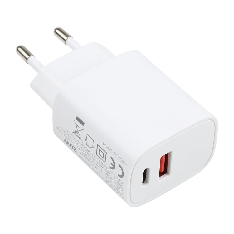 T087 20W USB-C / Typ-C + USB Fast Lading Travel Ladegerät