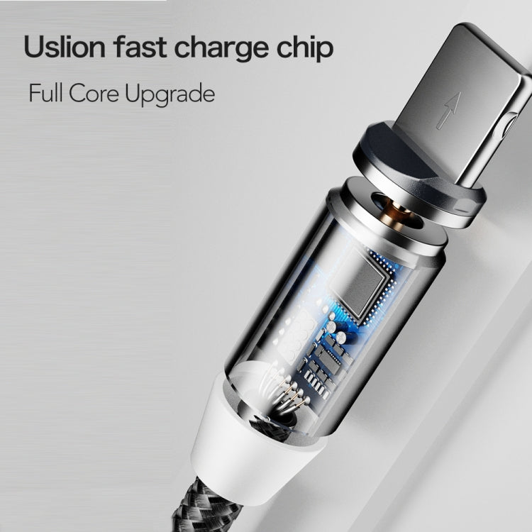 3 in 1 Magnet-Ladekabel Typ C / 8 Pin / Micro USB zu USB für Serie 1, Länge: 1 m