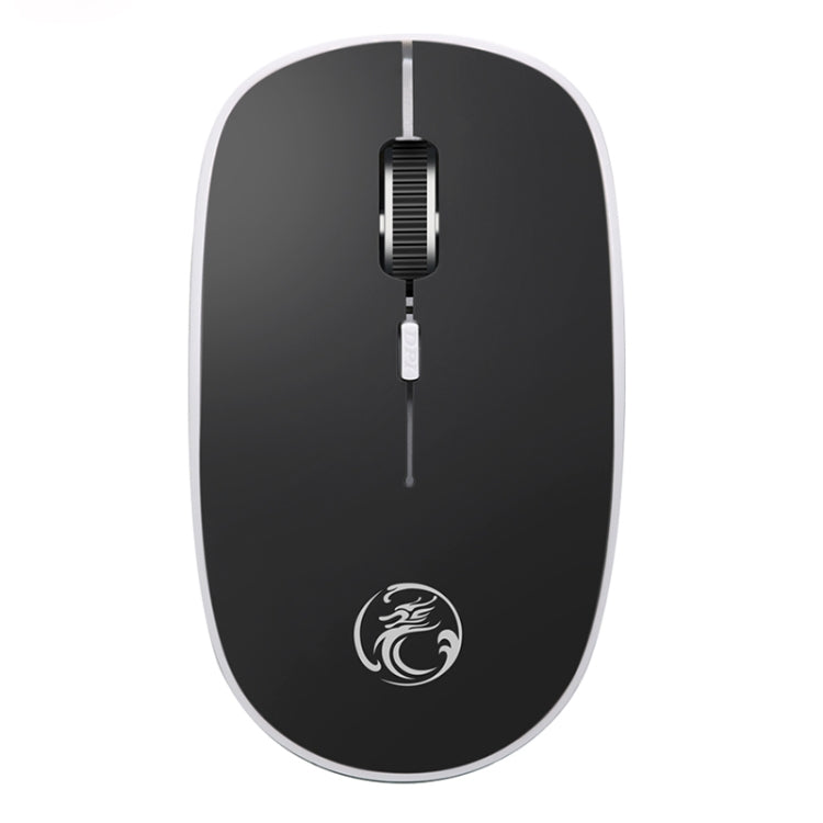 G-1600 4-Tasten 1600 DPI Mini-USB-Aufladung 2.4G Wireless Silent Mouse (Schwarz)