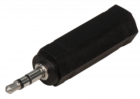 Kopfhörer-Adapter HOLLYWOOD, AUX Klinke 6,35mm auf 3,5mm, Stereo