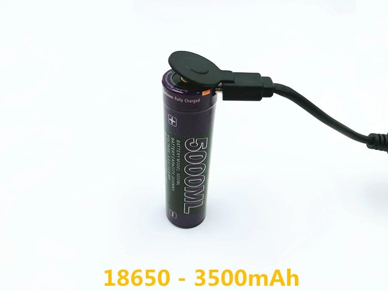 18650 3500mAh 3,7 V Li-Ion Akku mit USB Anschluss