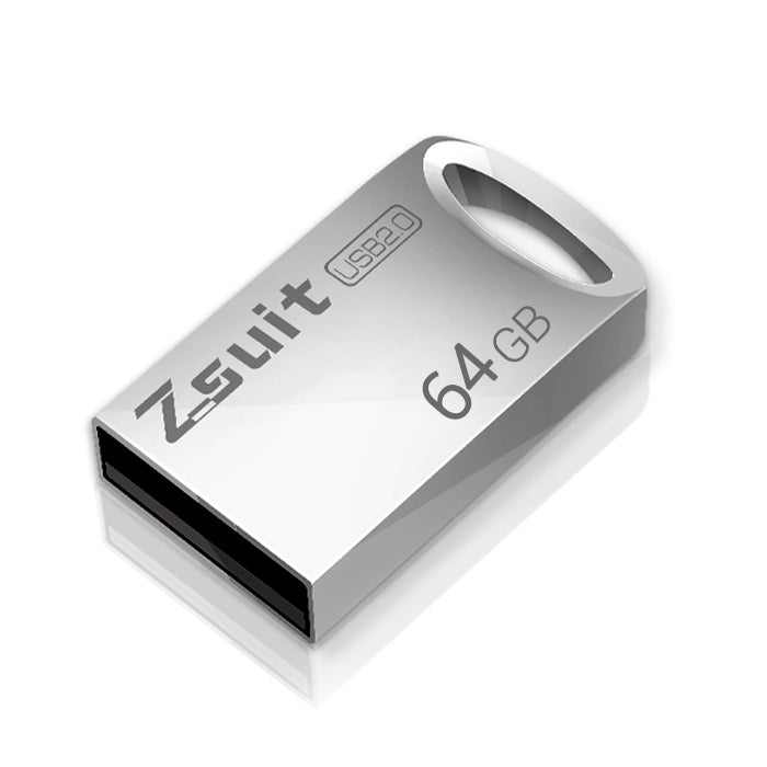 Zsuit 64GB USB 2.0 Mini Metallring Form USB Flash Disk