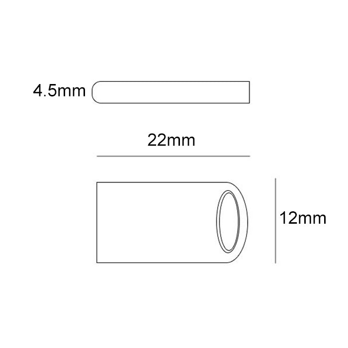 Zsuit 64GB USB 2.0 Mini Metallring Form USB Flash Disk