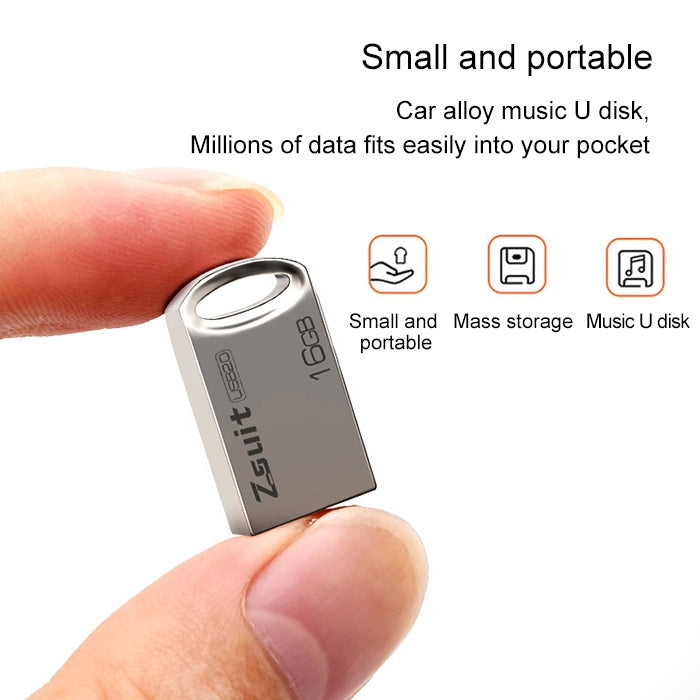 Zsuit 64GB USB 2.0 Mini Metallring Form USB Flash Disk
