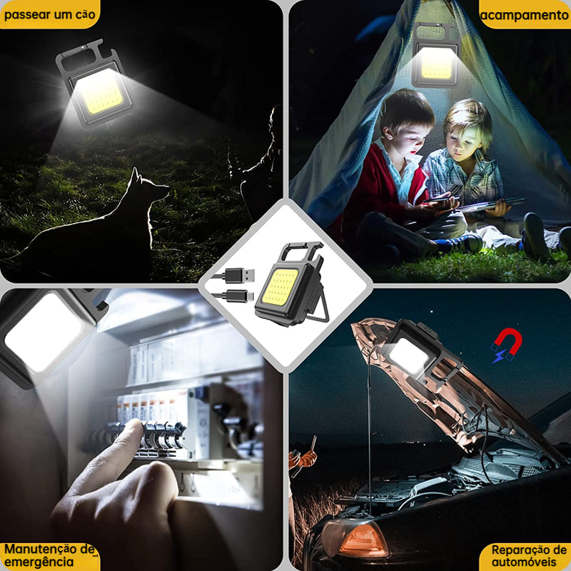 Mini Arbeits LED Cob Lampe mit Akku