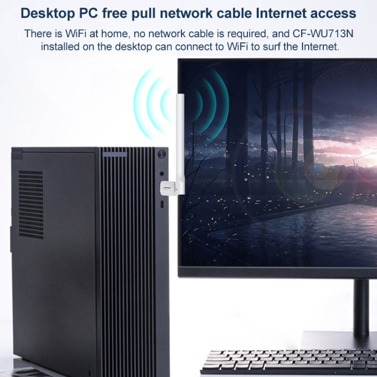 COMFAST CF-WU713N 300 Mbit / s Wifi USB-Netzwerkadapter | #Elektroniktrade.ch#