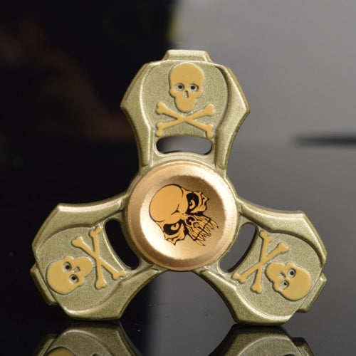 Zappeln Spinner Spielzeug Stressreduzierer Anti-Angst-Spielzeug für Kinder und Erwachsene, 2-4 Minuten Rotationszeit, Zinklegierungsmaterial, geprägter Schädel (Army Green) | #Elektroniktrade.ch#