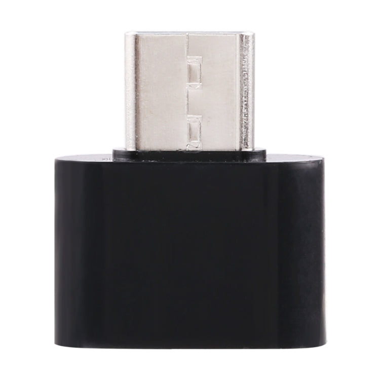 USB-C / Typ-C-Stecker auf USB 2.0-Buchse-Datenübertragungs-Ladeadapter (schwarz)