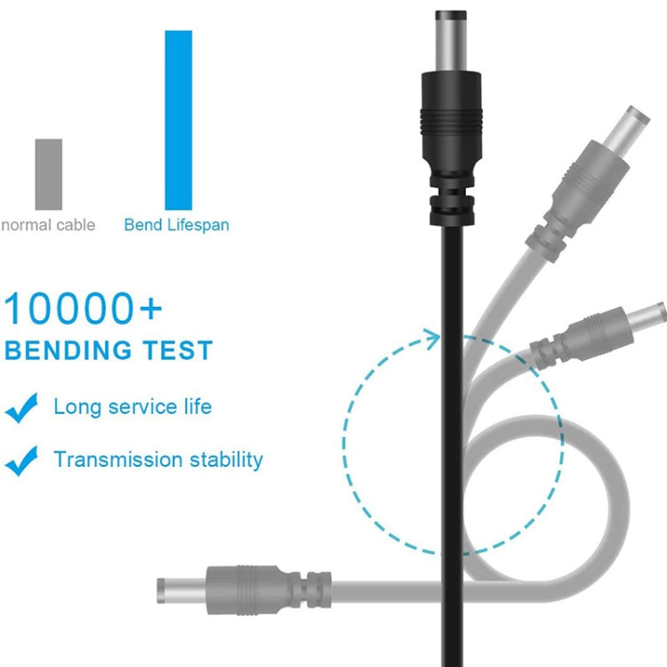 12 in 1 DC-Netzkabel USB-Multifunktionsaustausch-Stecker USB-Ladekabel (schwarz)