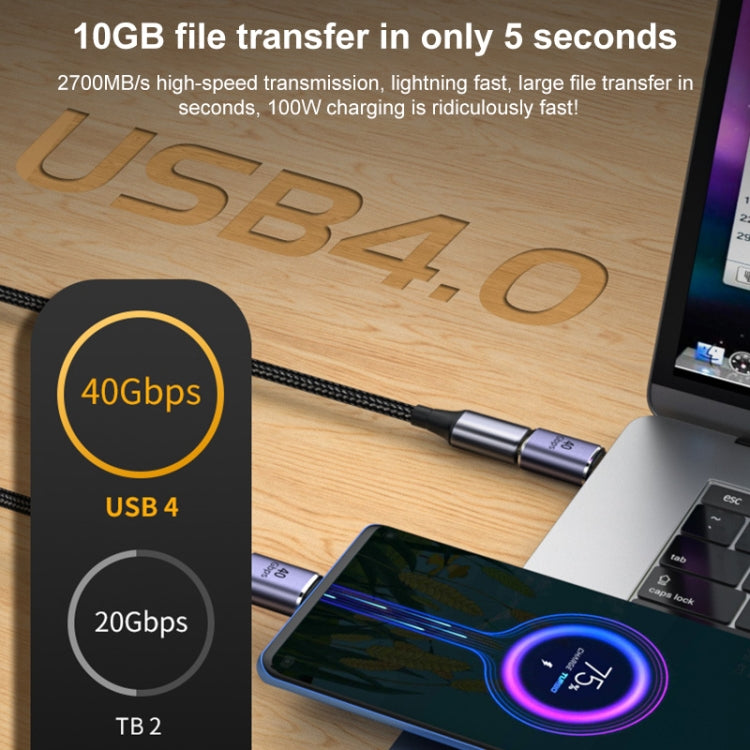 40 Gbit / s USB-C / Typ-C 4.0 Buchsen Adapter