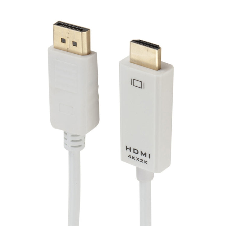 4K x 2K DP (Displayport ) zu HDMI Konverter Kabel, Kabellänge: 1,8 m (weiß)