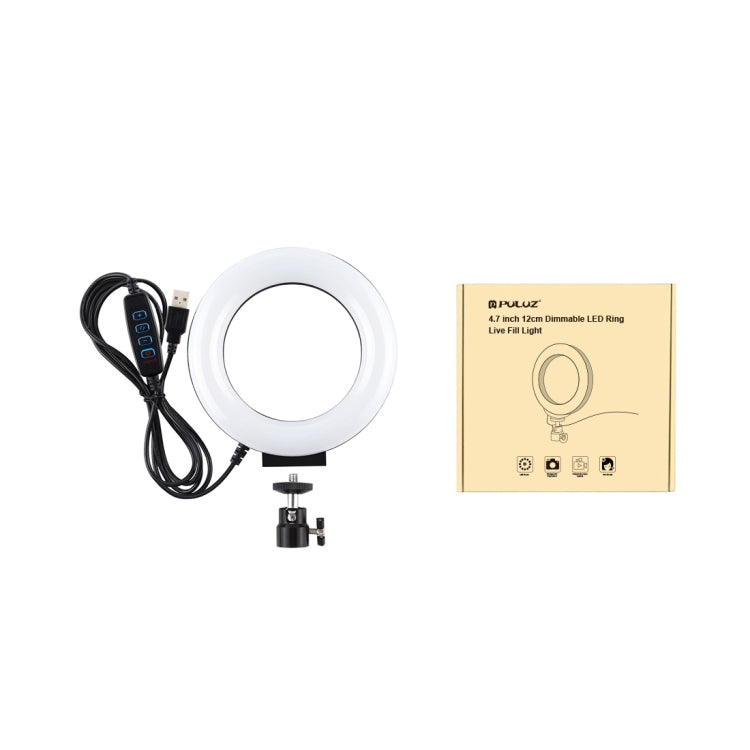 Puluz 4,7 Zoll 12 cm USB 3 Modi Dimmable LED Ring