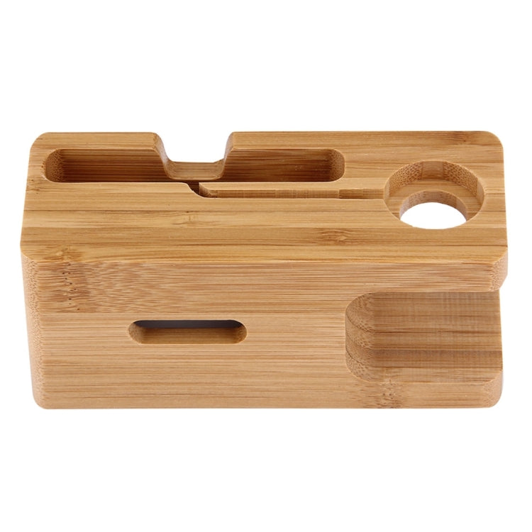 Bambus Holz Ladegerät Halter für Apple Watch 38mm & 42mm/iPhone 7&7Plus/6&6Plus/5&5S&5C | #Elektroniktrade.ch#